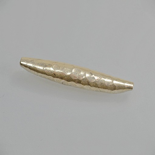 Oval Bead, Hammered
