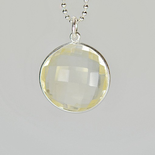 Semi Precious Gemstone Pendant, round