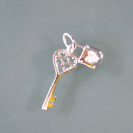 Key with Lock Pendant