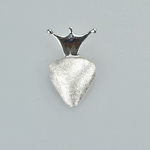 Heart with Crown Pendant