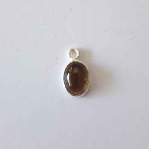 Semi Precious Gemstone Pendant, oval, small
