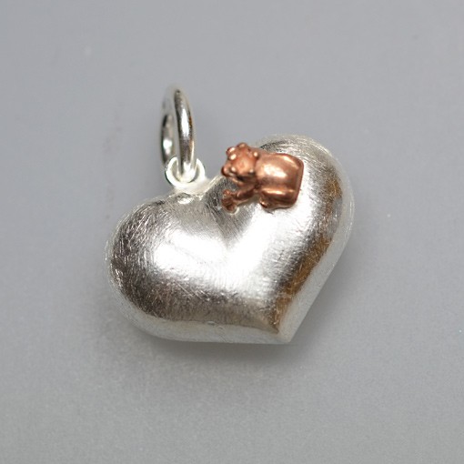 Heart and Frog Pendant